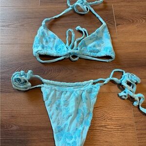 Frankie’s Bikini Floral Terry Bikini Set